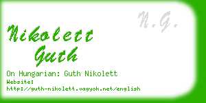 nikolett guth business card